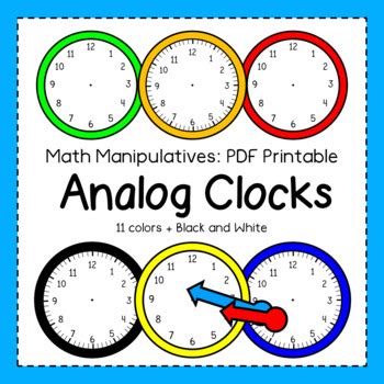analog clock manipulative|clock with seconds.